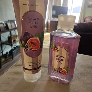 Bath & Body Works Brown Sugar & Fig Body Cream and Shower Gel